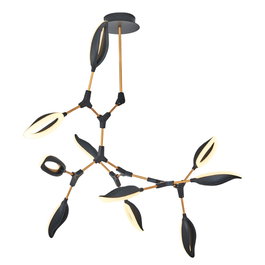 Opviq L1336 Lámpara de araña Negra